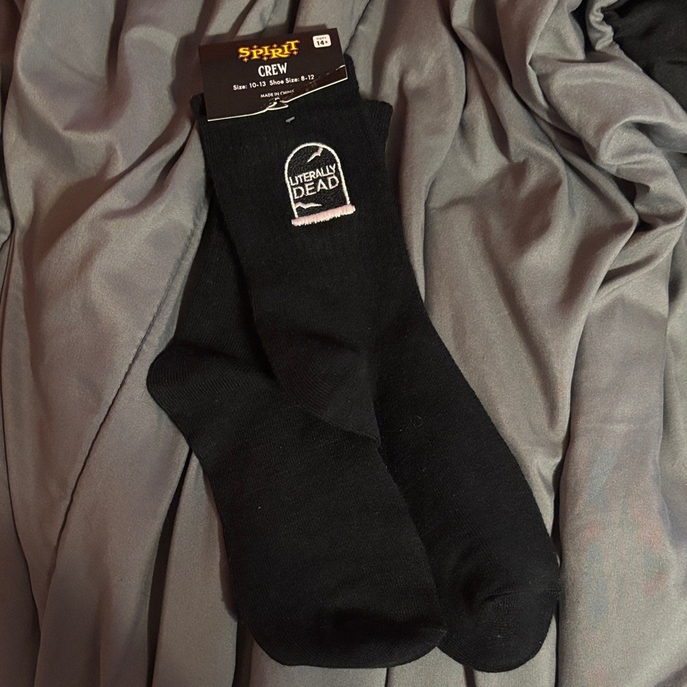 Spirit Utterly Dead Black Crew Socks